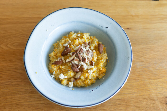 Nízkosacharidové květákové rizoto s dýní 