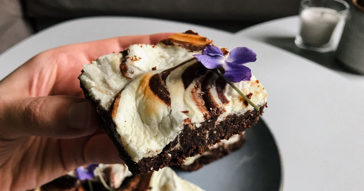 Cheesecake brownies s tvarohem 
