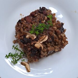 Zapečený houbový kuba